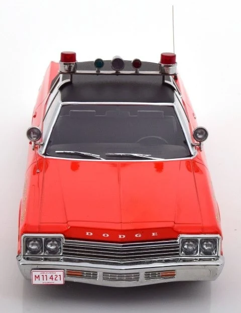 Dodge Monaco 1974 Chicago Fire Department 1/18 Czerwony kk scale KKDC181125 - obrazek 4