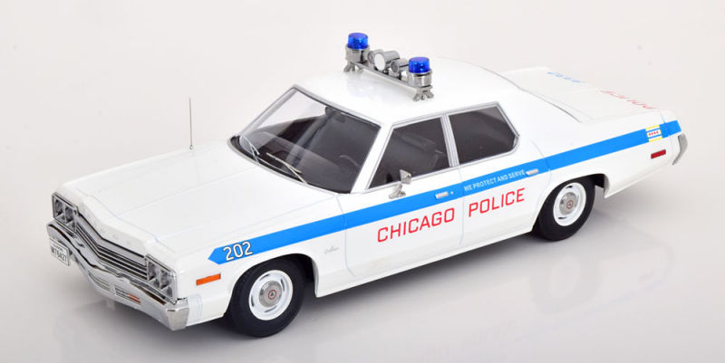 DODGE MONACO CHICAGO POLICE 1974 1:18 kkscale kkdc181151
