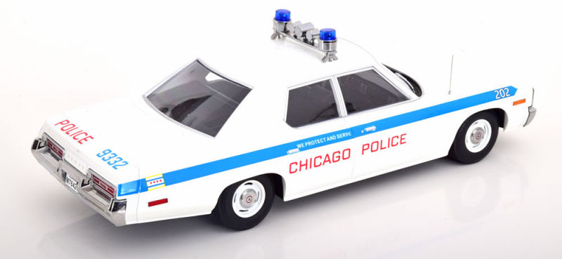 DODGE MONACO CHICAGO POLICE 1974 1:18 kkscale kkdc181151 - obrazek 2