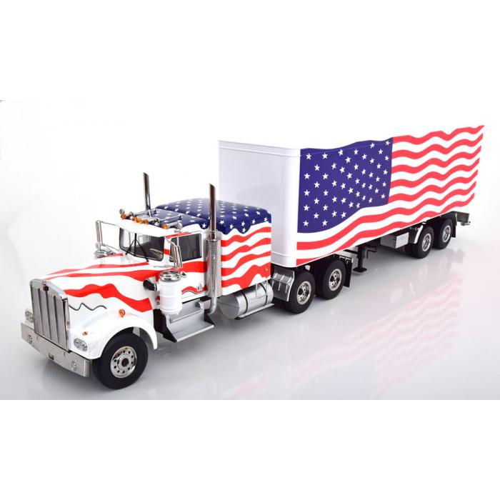 ROAD KINGS Stars & Stripes Kenworth W900 1/18 RK180125 - obrazek 6