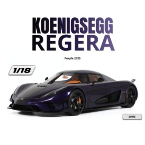 Koenigsegg Regera Fioletowy GT Spirit 1:18 GT973