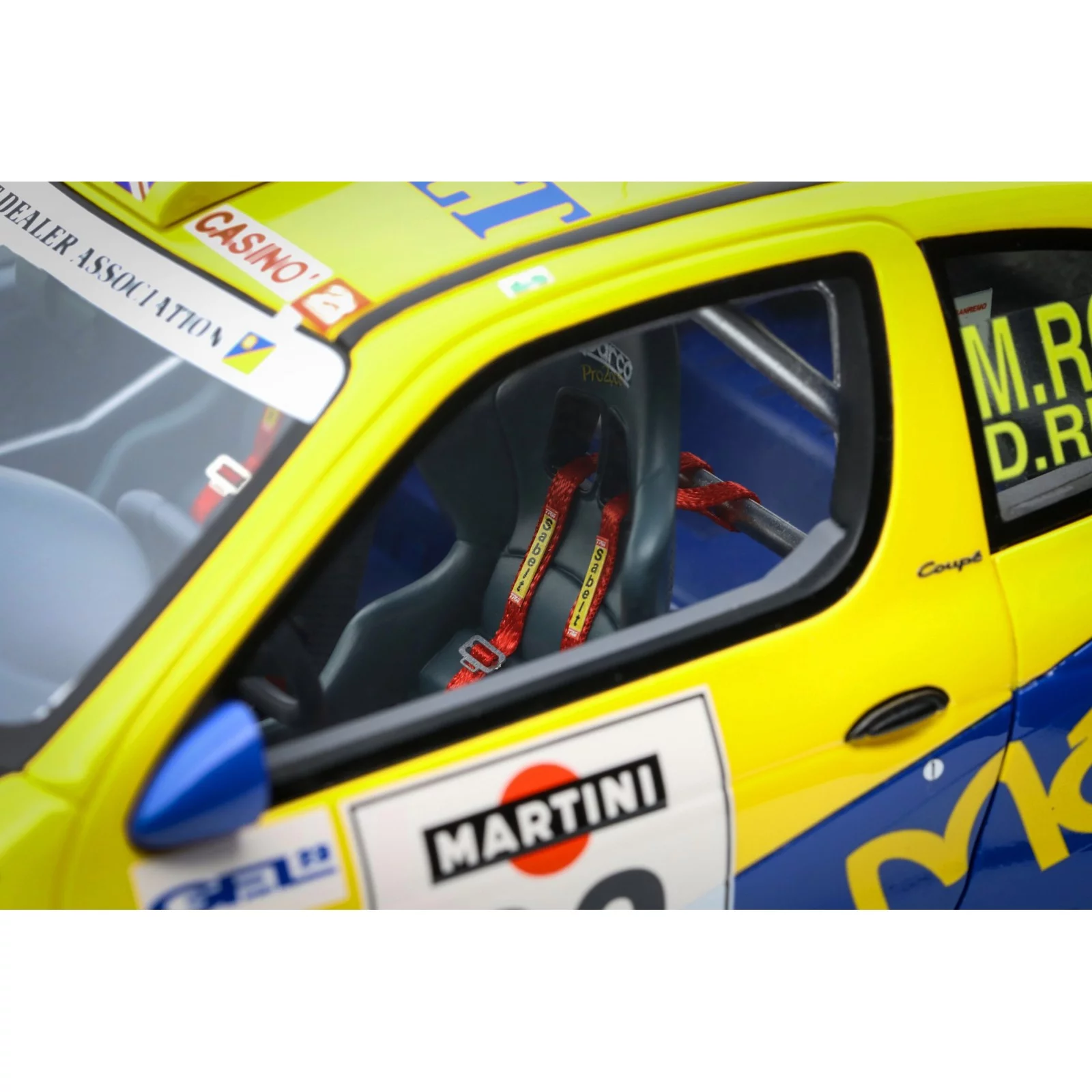 Renault Megane Maxi RALLY Yellow SAN REMO 1998 1/18 OTTO OT1195 - obrazek 10