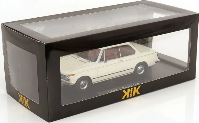 BMW 1802 1-SERIES FACELIFT (RESTYLING) 1971 WHITE KK-SCALE 1:18 kkdc181312 - obrazek 4
