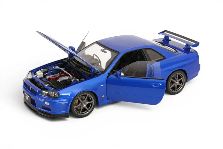 Nissan Skyline GT-R R34 V-Spec II (2001) 1:12 KK SCALE KKDC120211-1 - obrazek 3
