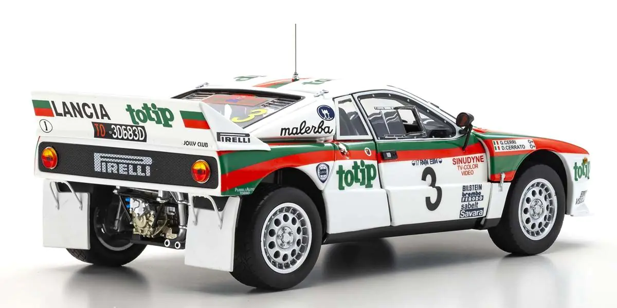 LANCIA 037 TOTIP N 3 RALLY ISOLA D'ELBA 1985 D.CERRATO CERRI KYOSHO 1:18 kyo0836g0 - obrazek 2
