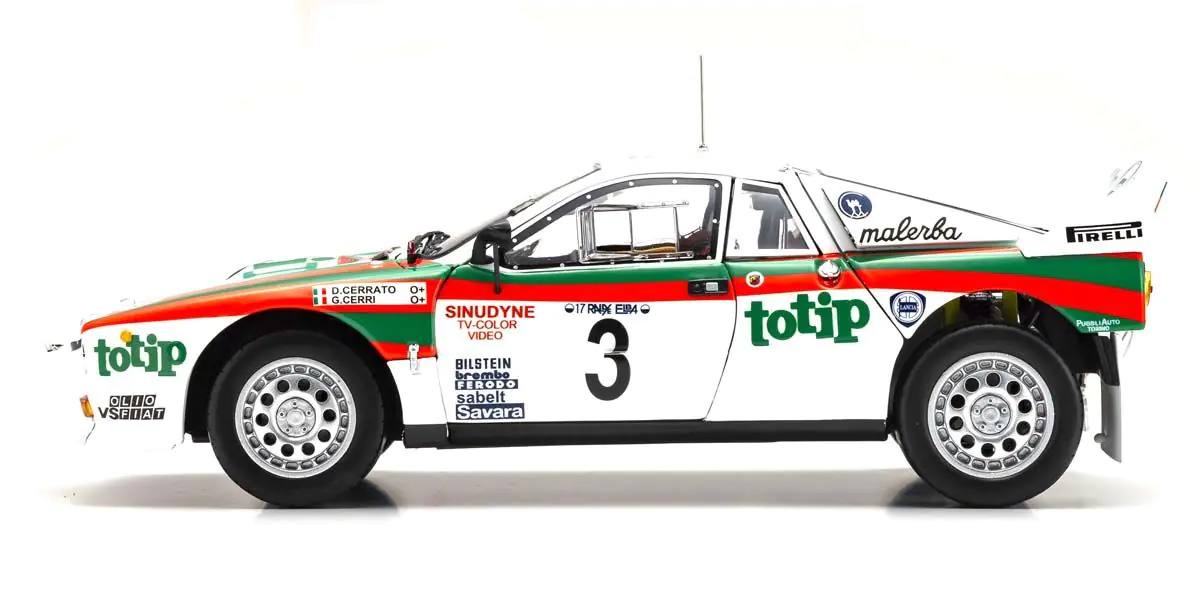 LANCIA 037 TOTIP N 3 RALLY ISOLA D'ELBA 1985 D.CERRATO CERRI KYOSHO 1:18 kyo0836g0 - obrazek 4