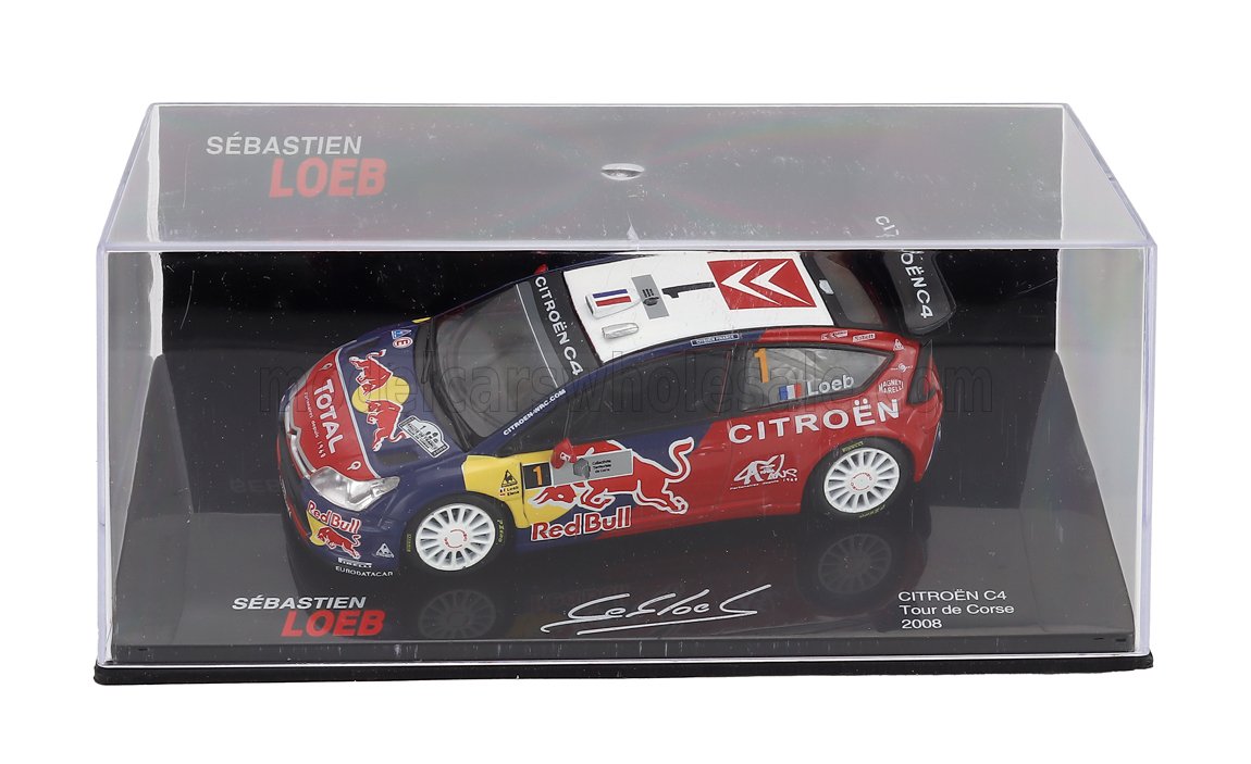 EDICOLA 1/43 CITROEN C4 WRC N1 ZWYCIĘZCA RAJDU TOUR DE CORS 2008 LOEB ELENA SEBLOCOLL004 - obrazek 2