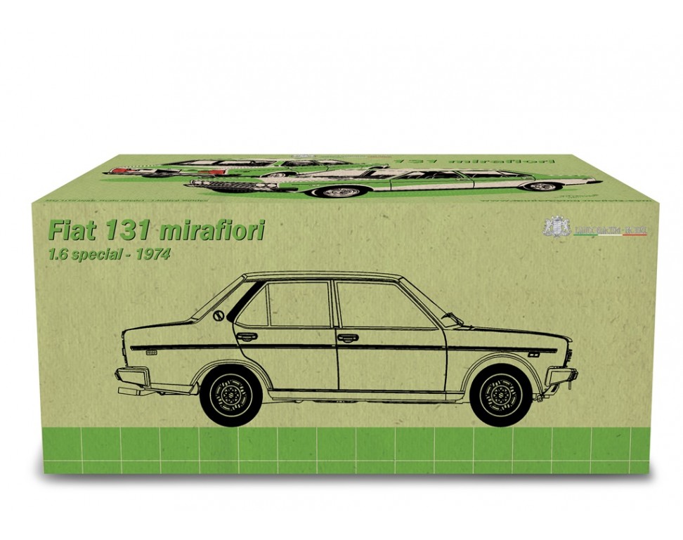 FIAT 131 Mirafiori 1600 Orange 1974 1/18 LAUDORACING LM190A - obrazek 11