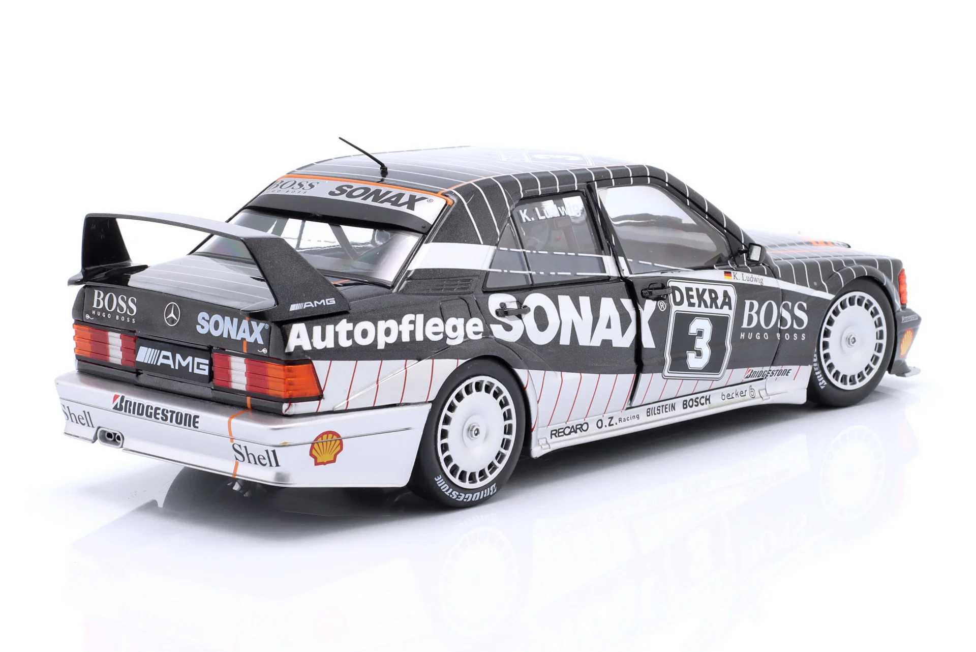 MERCEDES-BENZ 190E 2.5 16V EVO2 #3 DTM 1992 KLAUS LUDWIG Werk83 1:18 - obrazek 2